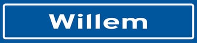 Fotofabriek Straatnaambord Willem | Straatnaambord met naam | Cadeau Willem