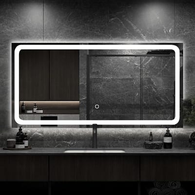 Ronde LED Spiegel met Verlichting en Anti-Condens - 120x60 cm - Dimbaar & Kleurtemperatuur Instelbaar