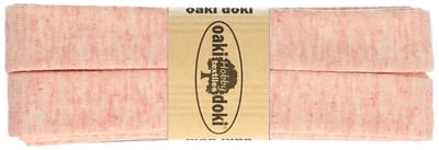 Oaki Doki Jersey Tricot Biaisband 20mm – 3 Meter – Mélange Lichtroze 061 – Elastisch Afwerkingslint voor Stretchstoffen