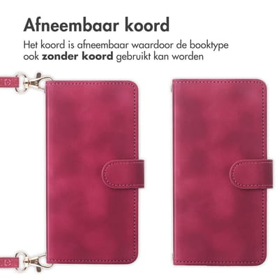imoshion Hoesje - Geschikt voor Samsung Galaxy A36 - Bookcase met koord - Rood