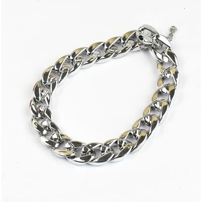 Gouden Kunststof Vergulde Halsbanden Voor Honden Geëlektroplateerde Hondenkettingschakels Voor Pitbull Mode Sieraden Hondentoebehoren Voor Franse Bulldog (as the picture,L)