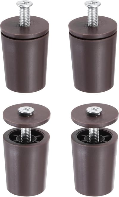 Rolluikstoppers Set - Reserveonderdelen Lamellen - Reparatie Rolluiken - Weerbestendig ABS Kunststof - 4 Stuks Bruin