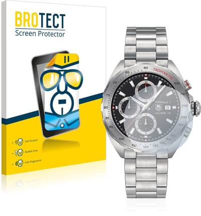 BROTECT - Screenprotector voor TAG Heuer Formula 1 (44 mm) - Folie Beschermfolie transparant 2 Stuks