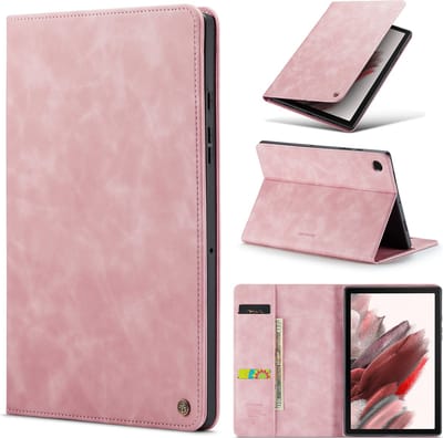 Casemania Hoes Geschikt voor Samsung Galaxy Tab A9 Plus - Pale Pink - Book Cover
