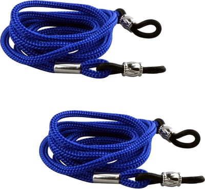 Fako Bijoux® - Brillenkoord - Nylon - Classic - Donkerblauw - 60cm - 2 Stuks