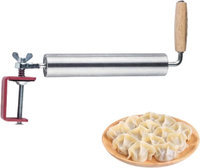 Deegroller Roestvrij Staal - Verstelbare Roller - Koekjes Bakken - Antiaanbaklaag Ontwerp - 20 cm Lengte - Zilverkleurig