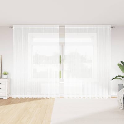 vidaXL Kantgordijn Wit 260 x 300 cm Polyester
