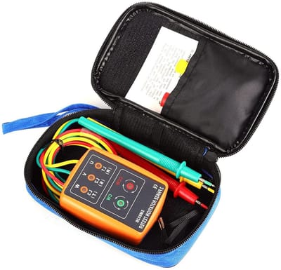 Fasevolgorde Tester - Driefase Indicator - Elektrische Installatie - Open Fase Detectie - 60V-600V - Multicolor