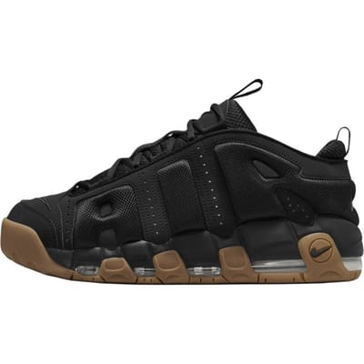 Nike Air More Uptempo Low Zwart Gum Unisex Sneakers Gum-Medium-Bruin FZ3055-003 45 black