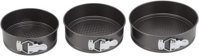 Set van 3 Verwijderbare Springvormen voor Taarten - Lekvrije Bakvormen voor Cheesecake, Pizza en Brood (20/22/24 cm)