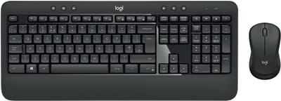 Logitech Advanced MK540 toetsenbord Inclusief muis USB QWERTY Scandinavisch Zwart, Wit