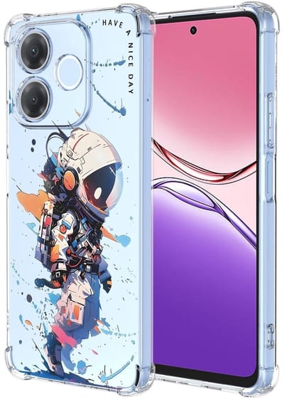 Dailygoods- Beschermhoes Schokbestendig - TPU/Siliconen - Dun - Elegant Patroon - Compatibel met Oppo A5 Pro 5G/4G - Lichtgewicht - Telefoonhoes