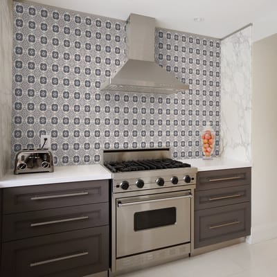 Zelfklevende tegelmuurstickers voor keuken en badkamer - 60 Eduardo Azulejo tegelstickers - 60 stickers 20x20cm