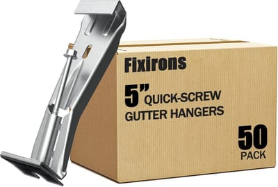 Gootsteun Hangers - Gootbeugels Dakgoot - Dakgoten Repareren - Verborgen Bevestiging - 5 Inch - 50 Stuks - Zilver