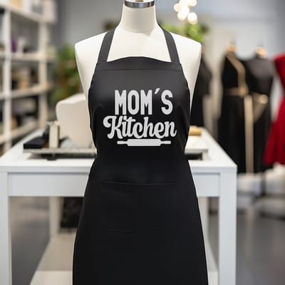 Verstelbaar kookschort, unisex, met 2 Zakken Vloeistof Druppel Waterbestendig Koken Keuken Restaurant Bar Schilderen BBQSchort, voor diverse doeleinden, Zwart Schorten Koksschort Unisex Schorten voor Vrouwen en mannen , moms kitchen.3