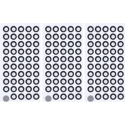 1200 stuks 3D-scanningmarker 6 mm ID 10 mm OD hoogreflecterend sterke kleeflaag 3D-trackingpunt white