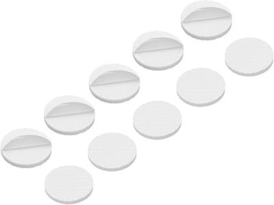 16 Stuks Ronde Meubelvoetjes (30mm) Zelfklevende Rubber Vloerbeschermers voor Thuis, Kasten en Bedden - Wit
