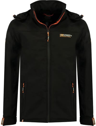 Geographical Norway Softshell Jas Heren Zwart Takeni - S