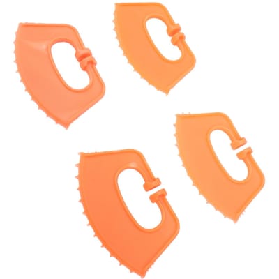 20 pièces Anneau de Sevrage pour Veau Empêche la Sucation du Lait Plastique Épais Outil de Sevrage pour Bétail d'Élevage Forme d'Éventail beige