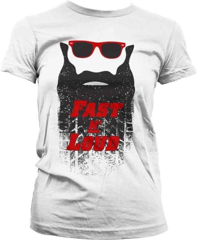 Fast N' Loud Dames Tshirt -S- Kaufman Beard Wit