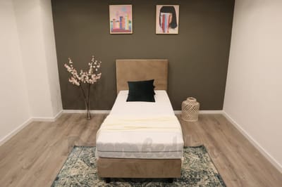 Boxspring James 70x190 1pers. Compleet met 9-zones pocketvering HR45 Koudschuim matras