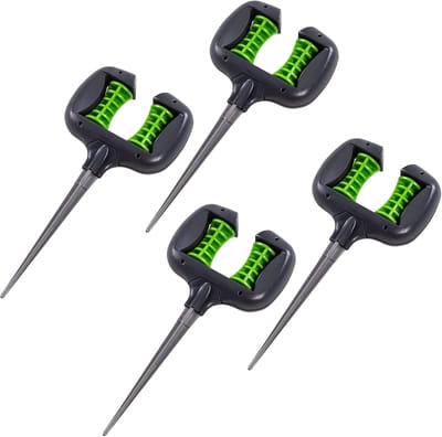 Slanggeleider Tuin - Slanghouder - Netjes Leggen - Met Grondanker - 4 Stuks - Groen