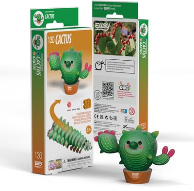 EUGY 3D Puzzel - Cactus - Fantasiefiguren - Duurzaam - Verzamel Ze Allemaal - 6 Jaar