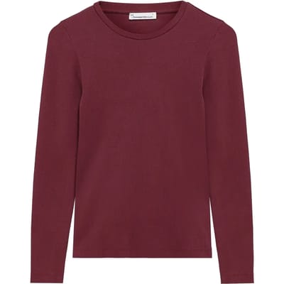 Dames-T-shirt met lange mouwen KnowledgeCotton Apparel