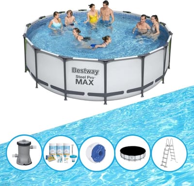 Bestway Zwembad Steel Pro MAX - Zwembadpakket - 457x122 cm