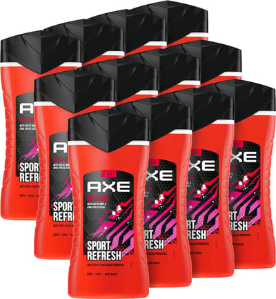 Axe Douchegel - Showergel & Shampoo 3-in-1 Sport Fresh Recharge 250ml - 12 stuks