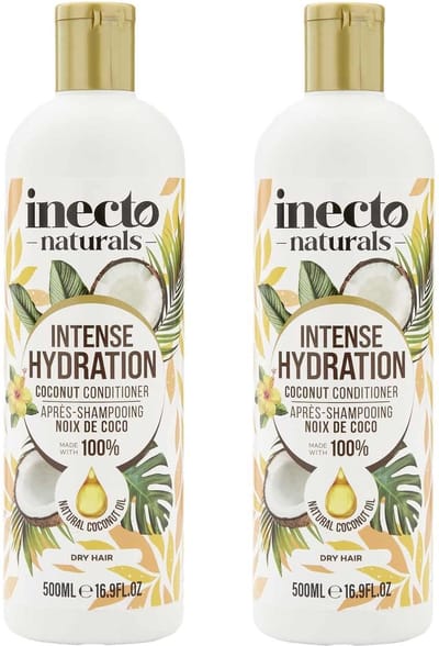 Inecto - Coconut Conditioner - 2 Pak - Zijdezacht Haar - Natuurlijk - Tropische Geur
