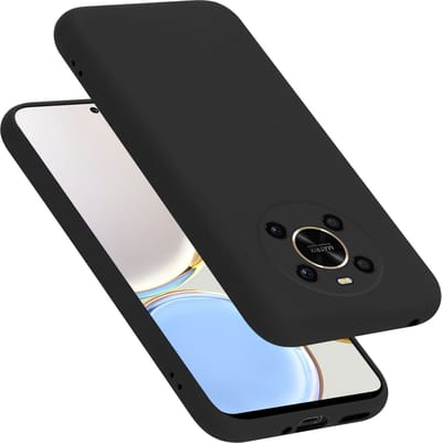 Cadorabo Hoesje geschikt voor Honor MAGIC 4 LITE in LIQUID ZWART - Beschermhoes gemaakt van flexibel TPU silicone Case Cover