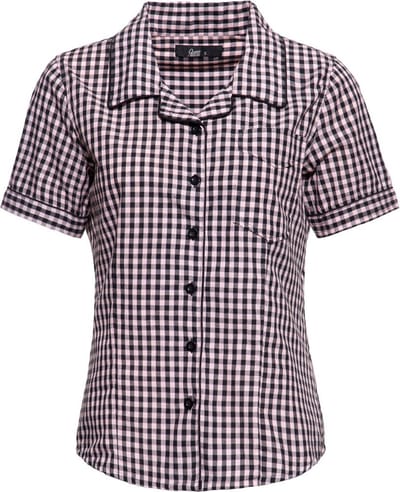 Queen Retro overhemdblouse voor dames van kerosine
