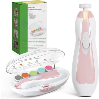 MMP® Elektrische nagelvijl baby - Nagelvijl Baby - Elektrische Nagelvijl - Roze - 15cm x 4cm x 4cm
