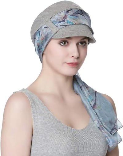 Dames Pet en Sjaal Set - Hoofddeksel Set - Dagelijks Gebruik - Ademende Bamboe Voering - One Size - Meerkleurig