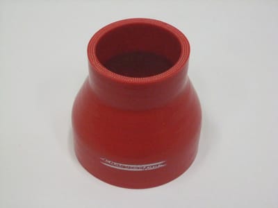 Rechte verlopen silicone - Rood, 22-13mm