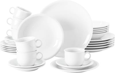 Seltmann Weiden Compact Wit 30-delige serviesset