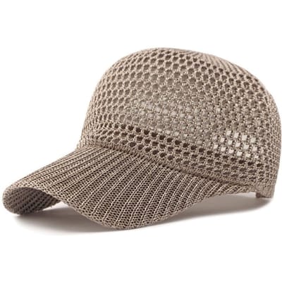 Ademende Mesh Baseballpet Zomerzonnehoed Voor Mannen Vrouwen Buiten Vissen Wandelen Pet Lichtgewicht Sneldrogend Gorras De Bisbol M 56-58cm