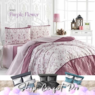 Maxenza Sleep Comfort Pro - Comfortabel Dekbedovertrek voor Twee Personen met Kussenslopen 220 x 200 cm