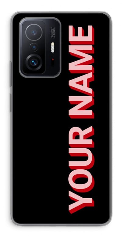 Gepersonaliseerd - Case Company® - Hoesje geschikt voor Xiaomi 11T Pro hoesje - Namecase - Soft Cover Telefoonhoesje - Bescherming aan alle Kanten en Schermrand