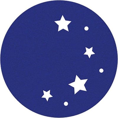 Sterrenhemel vilt onderzetters - Donkerblauw - 6 stuks - ø 10 cm - Kerst onderzetter - Tafeldecoratie - Glas onderzetter - Woondecoratie - Tafelbescherming - Onderzetters voor glazen - Keukenbenodigdheden - Woonaccessoires - Tafelaccessoires