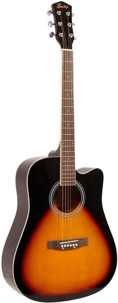 Akoestische western gitaar - Met gratis lessen - Fazley W40-SB - Bruin