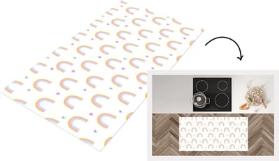 Keukenloper - Loper keuken - Regenboog - Vlinder - Baby - 120x60 cm - Keukenloper vinyl