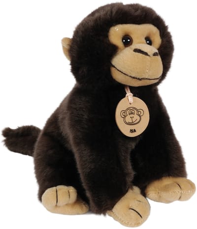 PIA Soft Toys - Pluche knuffel - Aap - bruin - (Isa) - 20 cm