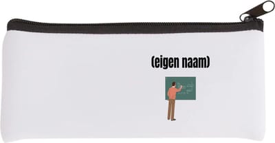 Akyol - docent met krijtbord met eigen naam Etui - Docent - meesters of juffen - mok met eigen naam - collega's - verjaardag - afscheidscadeau - geschenk - kado - 20 bij 9 cm