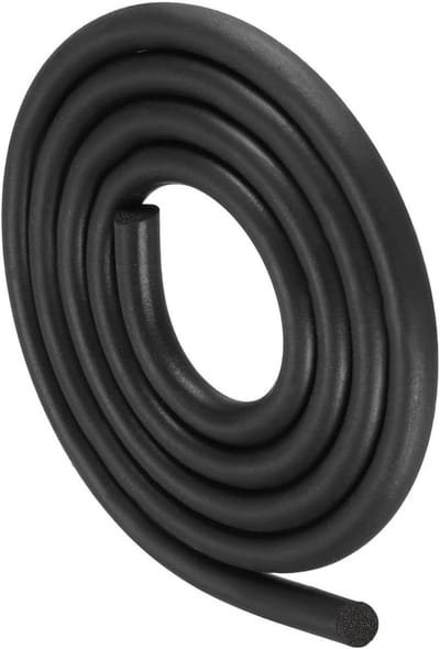 Foam Rubber Weerseal Strips 14mm Diameter x 2.5m Lengte - EPDM Rubberen Ronde Dichtstrips voor Deuren, Raamafdichting en Huishoudelijke Reparaties, Zwart