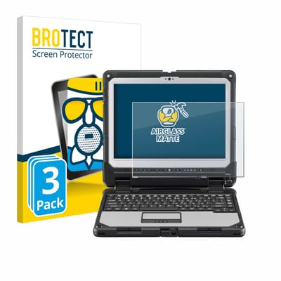 BROTECT - Screenprotector voor Panasonic Toughbook CF-33 - Folie Beschermfolie Beschermglas matte 3 Stuks