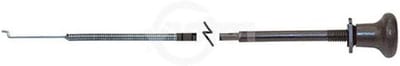 Choke Controle Kabel - Gasklep Bediening - Grasmaaier Onderhoud - Hoogwaardige Vervanging - 1549 cm Lengte - Metaal