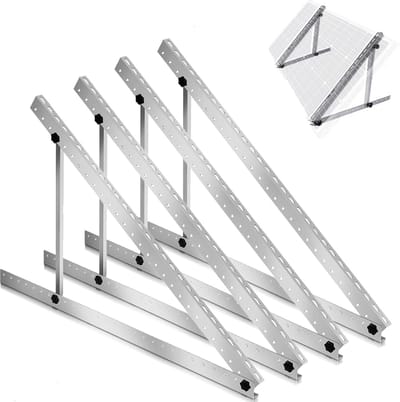 Warmfay 4 stuks zonnepaneelhouders 114 cm
