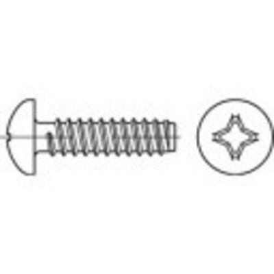 TOOLCRAFT 145102 Lenskop-plaatschroeven 4.8 mm 22 mm Kruiskop Phillips DIN 7981 Staal Galvanisch verzinkt 500 stuk(s)